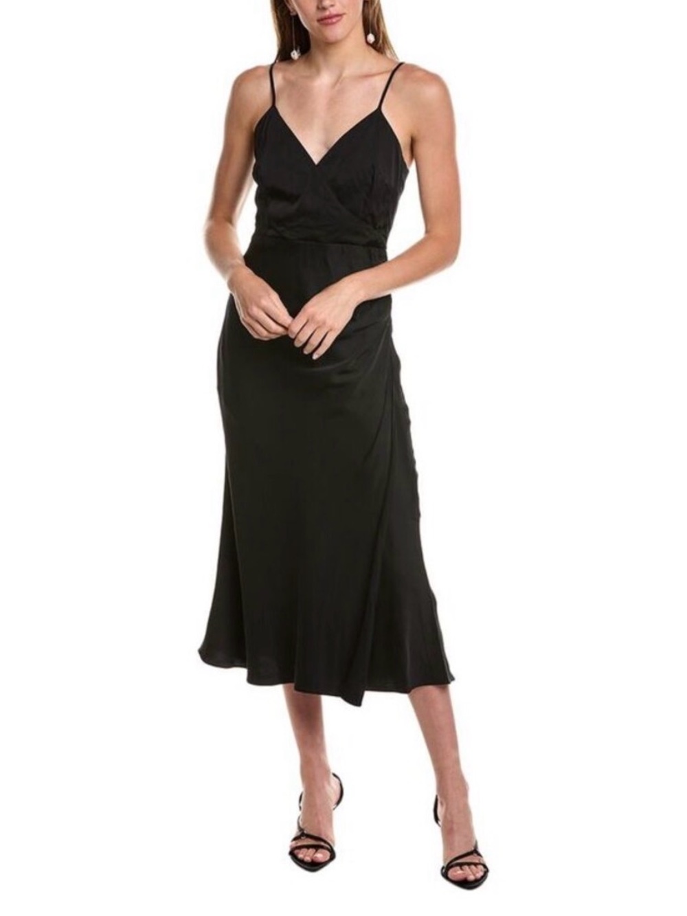 French Connection Ennis Satin Midi Dress